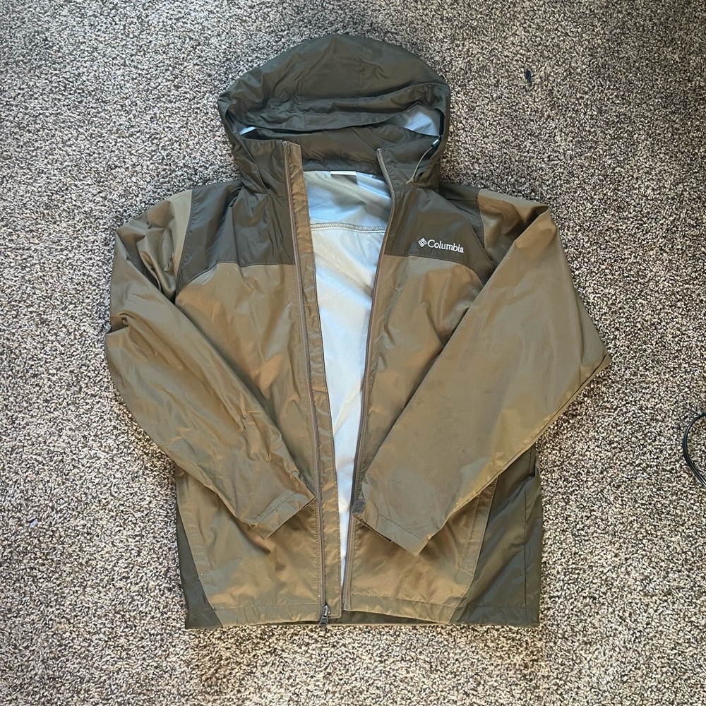 Green Columbia Rain Jacket/Windbreaker